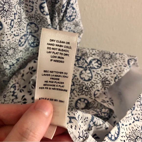 Rebecca Taylor Blue and White Cactus Fleur Tie Strap Mini Sun Dress - Picture 12 of 12